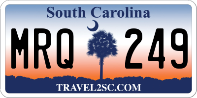 SC license plate MRQ249