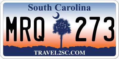 SC license plate MRQ273