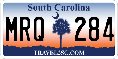 SC license plate MRQ284