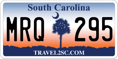 SC license plate MRQ295