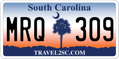 SC license plate MRQ309