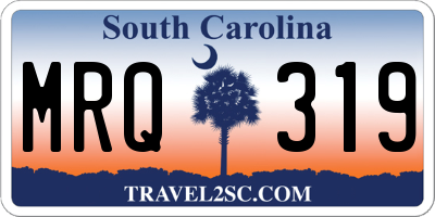 SC license plate MRQ319
