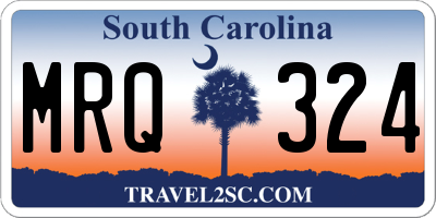 SC license plate MRQ324