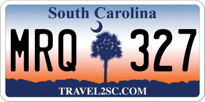 SC license plate MRQ327
