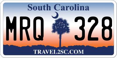 SC license plate MRQ328