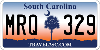 SC license plate MRQ329