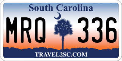 SC license plate MRQ336