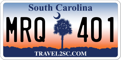 SC license plate MRQ401