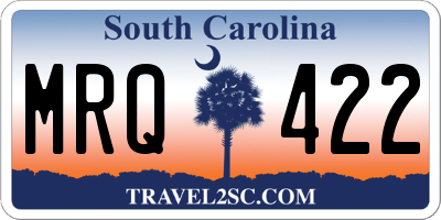 SC license plate MRQ422