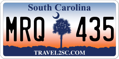SC license plate MRQ435