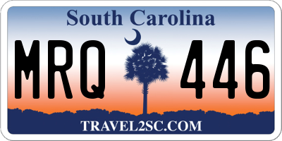SC license plate MRQ446