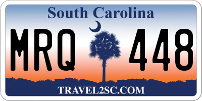 SC license plate MRQ448