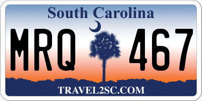 SC license plate MRQ467