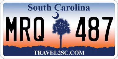 SC license plate MRQ487