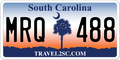 SC license plate MRQ488