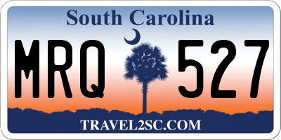SC license plate MRQ527