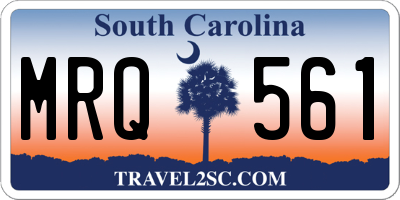 SC license plate MRQ561