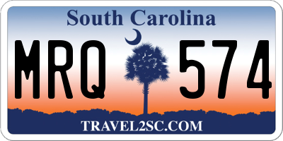 SC license plate MRQ574