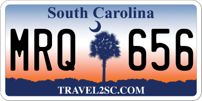 SC license plate MRQ656