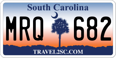 SC license plate MRQ682