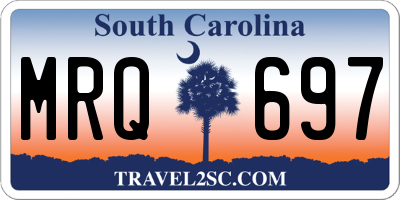 SC license plate MRQ697