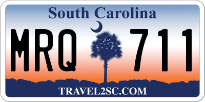 SC license plate MRQ711