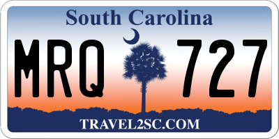 SC license plate MRQ727