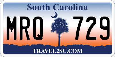SC license plate MRQ729