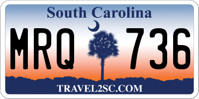 SC license plate MRQ736