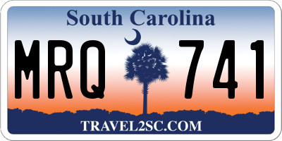 SC license plate MRQ741