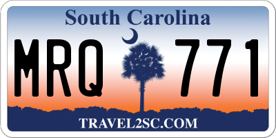 SC license plate MRQ771