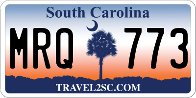 SC license plate MRQ773
