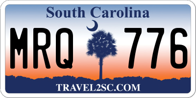 SC license plate MRQ776