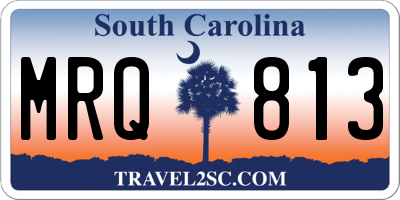 SC license plate MRQ813
