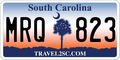 SC license plate MRQ823