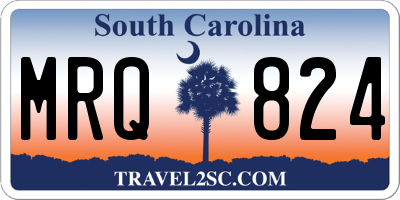 SC license plate MRQ824