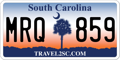 SC license plate MRQ859