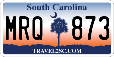 SC license plate MRQ873
