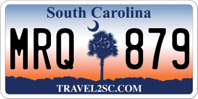 SC license plate MRQ879