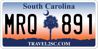 SC license plate MRQ891