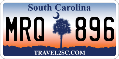 SC license plate MRQ896