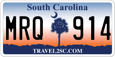 SC license plate MRQ914