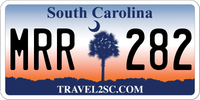 SC license plate MRR282