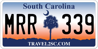 SC license plate MRR339