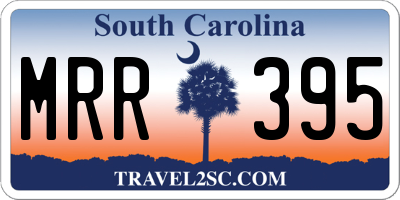 SC license plate MRR395