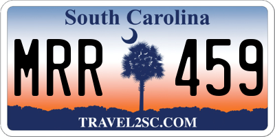 SC license plate MRR459