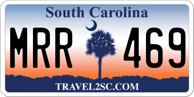 SC license plate MRR469