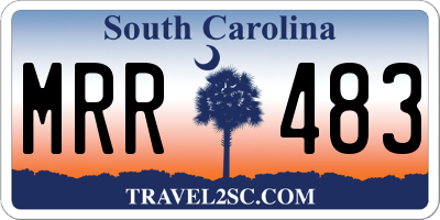 SC license plate MRR483