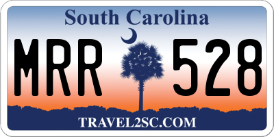 SC license plate MRR528
