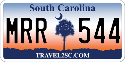 SC license plate MRR544